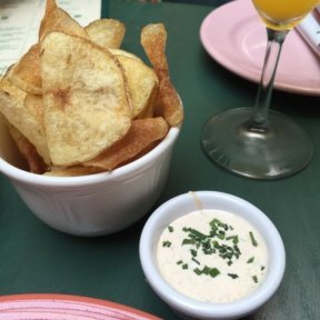 Gluten-free chips and dip from The Happiest Hour